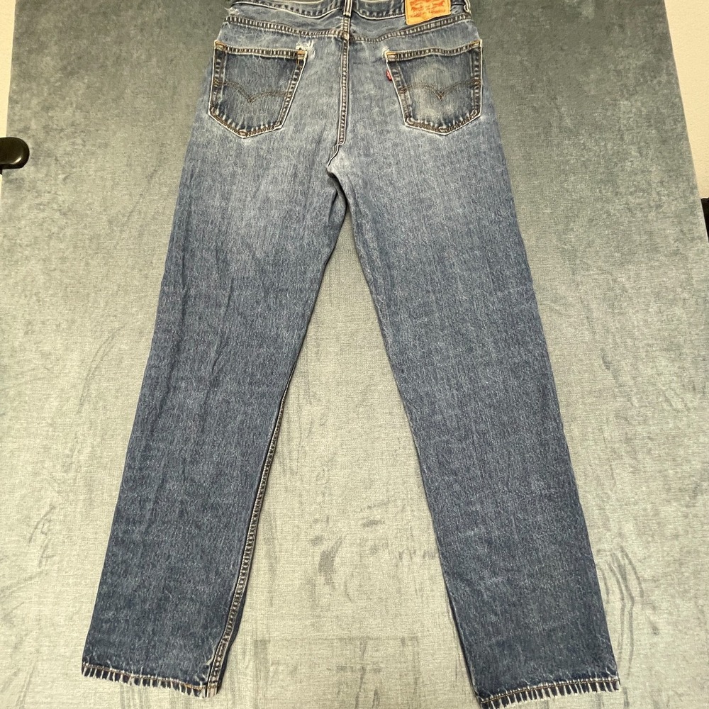 Levi's Jeans Mens 33W Blue Denim Medium Wash 5-Pockets High Rise Everyday Wear